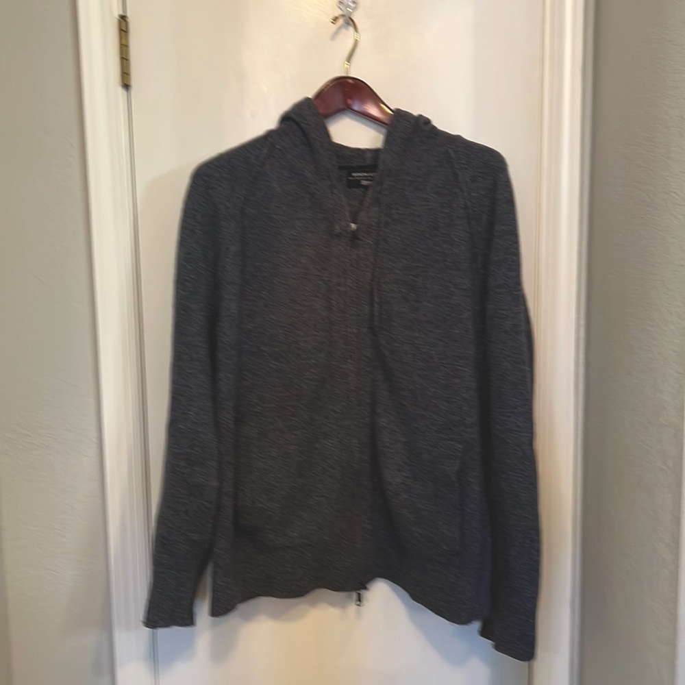Mens Banana Republic Blue-Grey Zip Up Hoodie